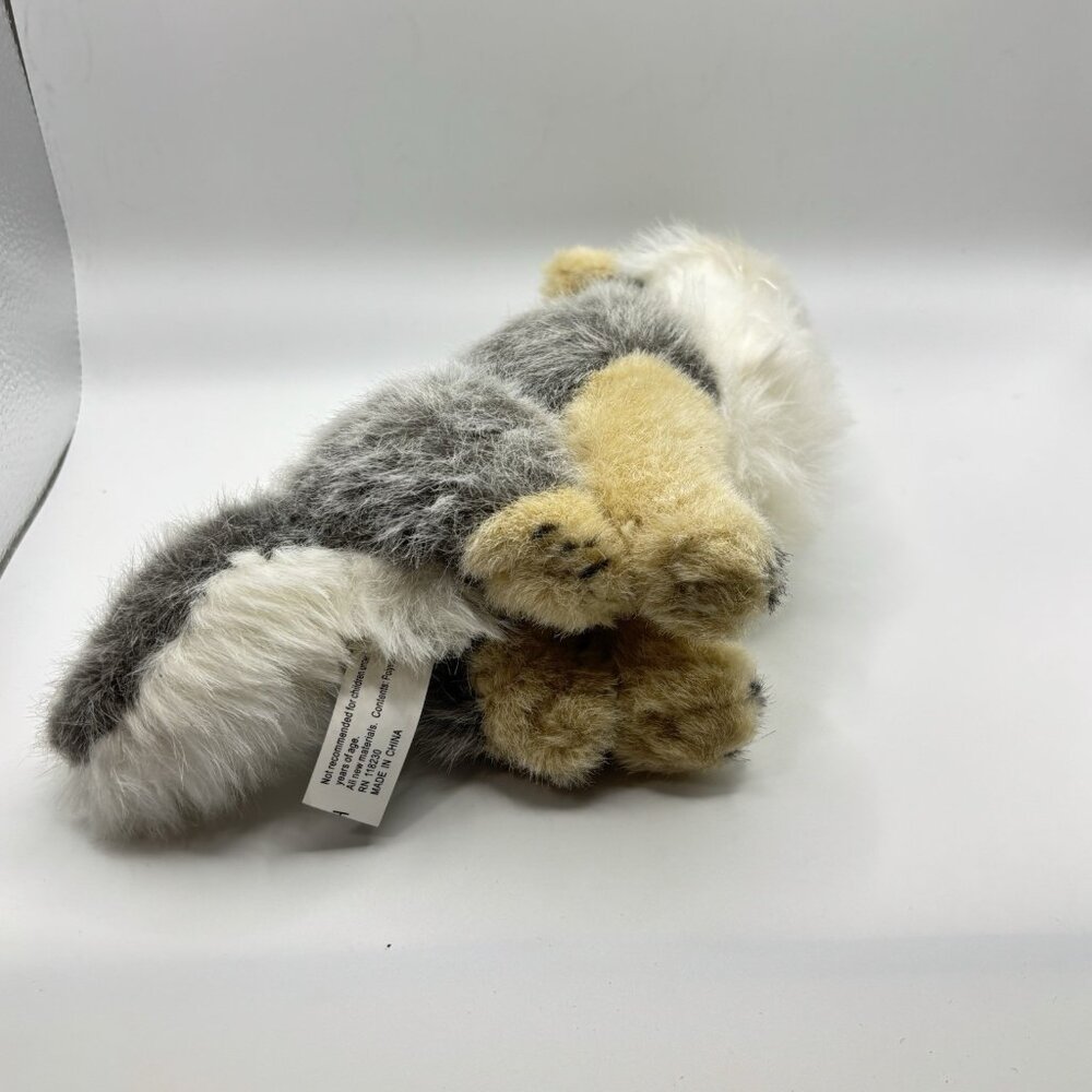 Defenders Of Wildlife Howling Wolf Pup 8” Plush Stuffed Animal Dog Puppy Gray - Picture 11 of 13